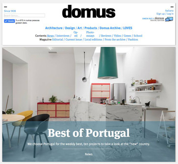 M-AO was chosen amongst ten other portuguese ateliers for the “weekly best” with projects that take a “look at a new country”.