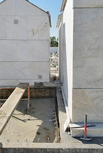 Mineral Tomb begins construction.