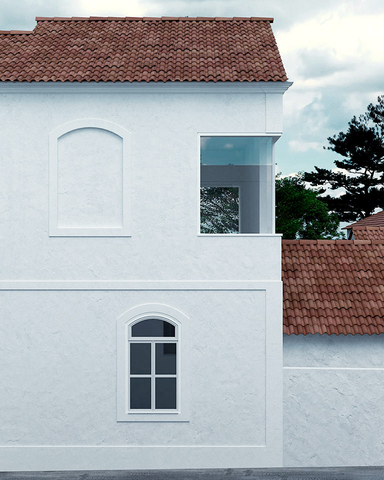 Two houses in Praia do Ribatejo in South of Portugal received a building permit.